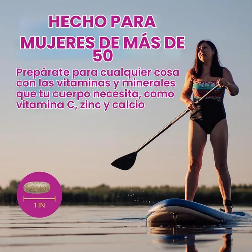 Vista 2 de Nature's Way ¡Alive! 50 Plus Tabletas multivitamínicas completas para mujer