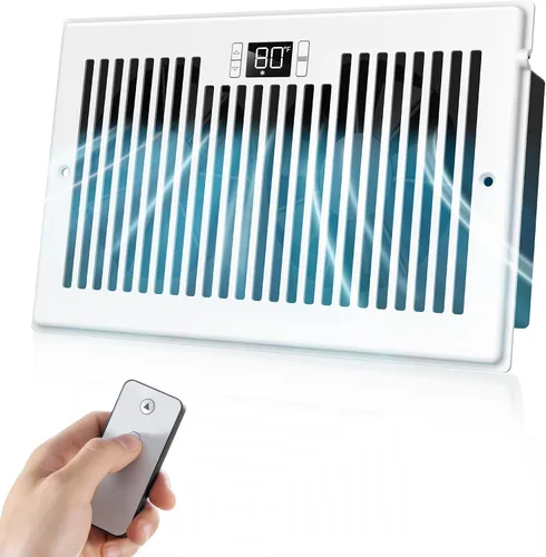 Vista 11 de BIOWIND Ventilador silencioso de refuerzo de registro se adapta a agujeros de registro de 4" x 10", ventilador de salida de aire acondicionado de 10
