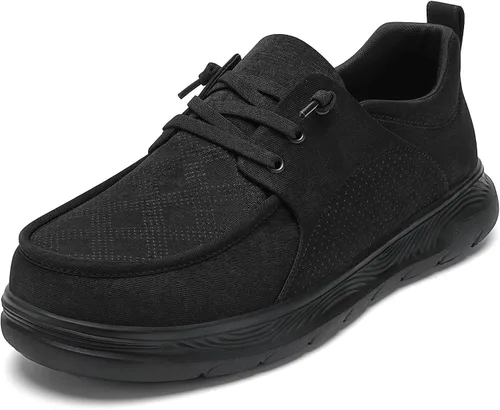Vista 12 de 1TAZERO Zapatos sin cordones para hombre, extra anchos, ortopédicos, para diabéticos, cómodos para pies hinchados, con soporte de arco para fascitis