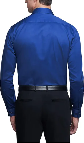 Vista 2 de Van Heusen - Camisa de vestir, corte regular, cuello flexible, elástica, lisa, para hombre