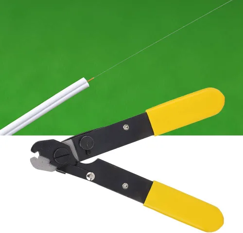 Vista 3 de Pelacables de alambre de 5.315 in Cable de fibra óptica Alicates cortador para cables de cobre de aluminio Herramienta de mano