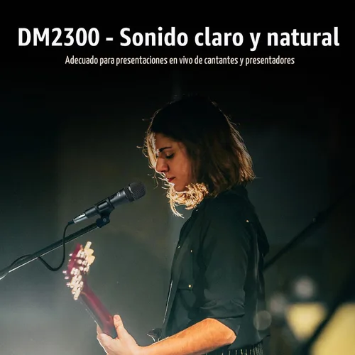 Vista 2 de TAKSTAR Micrófono vocal dinámico cardioide, micrófono de mano de escenario