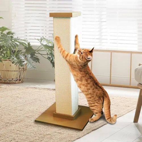 Vista 4 de SmartCat Pioneer Poste para arañazos, el mejor, Beige