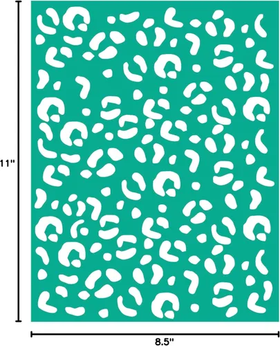 Vista 9 de Plantilla de pantalla de seda de leopardo, plantilla de malla reutilizable con patrón de leopardo, plantilla de seda para decoración del hogar