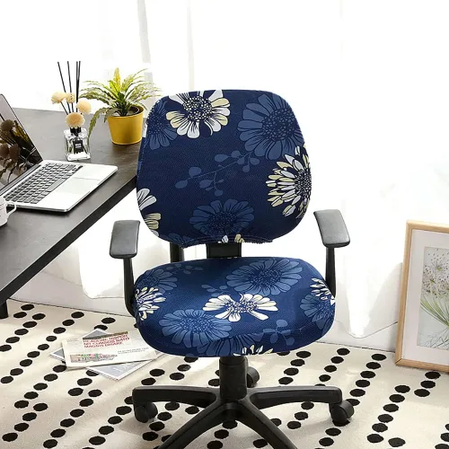 Vista 8 de LINGXIYA Fundas de asiento extraíbles y lavables, fundas elásticas para silla de juegos de computadora, funda de silla dividida con dobladillo