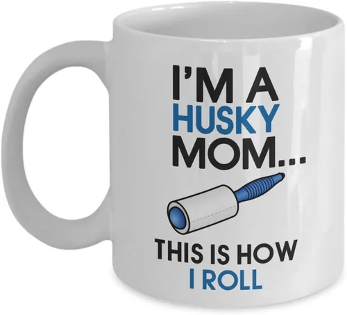 Vista 13 de DogsMakeMeHappy Taza de esquimales americanos, taza de mamá esquimal americana, regalo de mamá esquimal americana, regalo para amantes