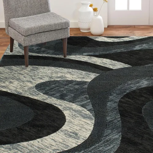 Vista 2 de Home Dynamix Tapete colección premium, Polipropileno, Gris