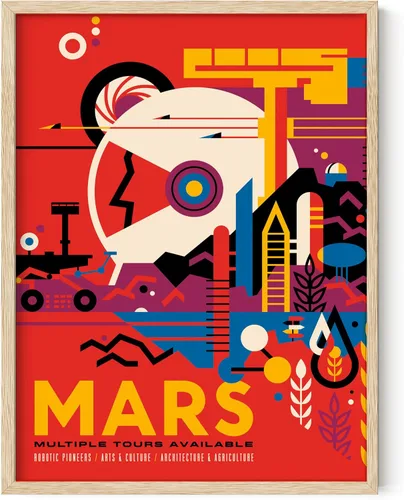 Vista 60 de HAUS AND HUES Arte de pared espacial – Pósteres espaciales vintage, póster JPL de la NASA, pósteres vintage de la NASA para paredes, arte de pared