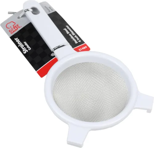 Vista 2 de Chef Craft - Colador de malla de acero inoxidable, 1 pieza, 4 ", blanco