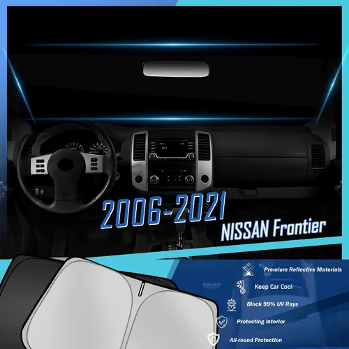 Vista 2 de Parasol para parabrisas, accesorios para parabrisas delantero, protector solar personalizado, diseño de doble capa Front Window Sun Shade
