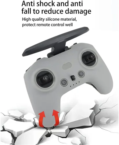 Vista 3 de Funda de silicona a prueba de arañazos para DJI Avata/FPV Remote Controller 2 Funda protectora a prueba de polvo a prueba de arañazos RC Quadcopter