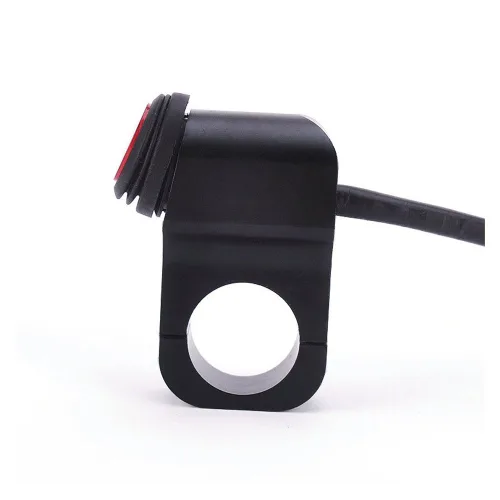 Vista 3 de Interruptor de control impermeable para manillar de motocicleta de 12 V, aluminio CNC para manillar de menos de 7/8 pulgadas, 0.906 in (0.866 in)