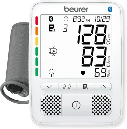 Vista 7 de Beurer Auto 400 - Monitor de presión arterial en la parte superior del brazo, brazalete universal para brazos estándar a grandes, máquina de presión