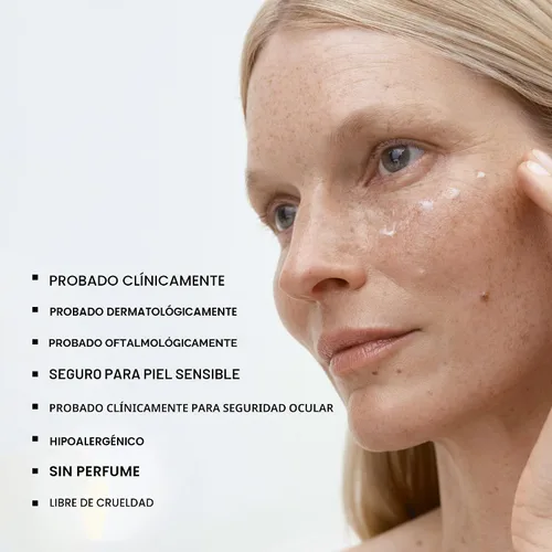 Vista 8 de U Beauty The RETURN Eye Concentrate - Crema antienvejecimiento para ojos con péptidos y antioxidantes para más brillante y tenso debajo de los ojos