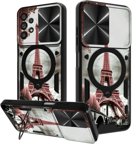 Vista 68 de Funda para Samsung Galaxy A03S de 6.5 pulgadas, funda protectora resistente con función atril giratorio de 360 grados, funda protectora resistente