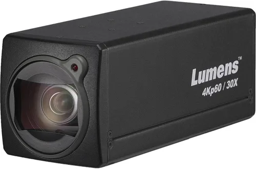 Vista 2 de Lumens VC-BC701PB Cámara compacta UltraHD 4Kp60 IP Box, negro, sensor CMOS de 8.57 MP de 1/2.5 pulgadas, zoom óptico de 30x, zoom digital de 12x