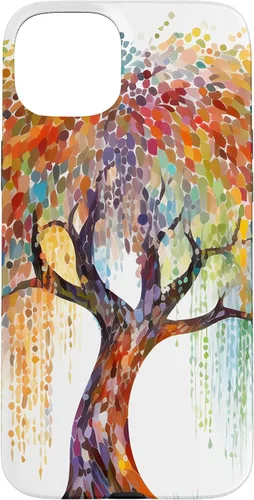 Vista 9 de Weeping Willow Tree Colorful Mosaic Case for iPhone 17