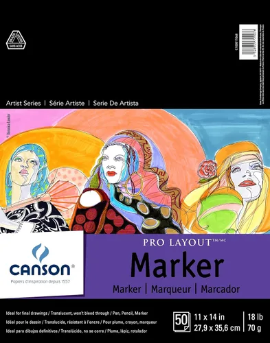Vista 5 de Canson Artist Series Pro Layout, Libreta para marcador