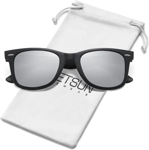 Vista 105 de MEETSUN Polarized Sunglasses for Women Men Classic Retro Square Frame Driving Sun Glasses UV Protection