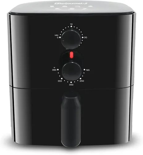 Vista 8 de Elite Gourmet EAF-3218R Freidora de aire personal, compacta, 1.1 cuartos