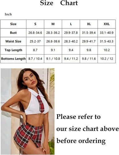 Vista 5 de DIDK Conjunto de lencería para mujer, 3 piezas, uniforme para adultos, con tanga