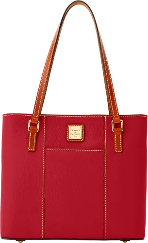 Vista 7 de Dooney & Bourke Women's Lexington Tote in Pebble Grain Leather, Handbag with Long Leather Shoulder Straps Negro