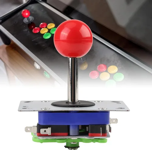 Vista 4 de Arcade Joystick Zippy Joystick Clásico 248 Way Juego Joystick Bola Ajustable Competencia Estilo Mango Largo Joystick Happ Joystick para Arcade