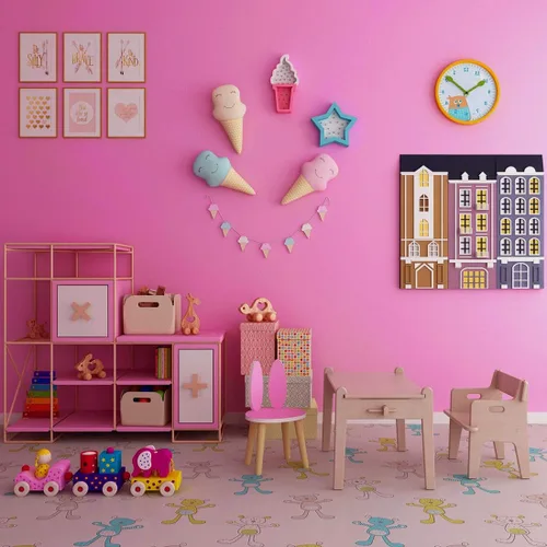 Vista 2 de LACHEERY Papel adhesivo rosa de 12 x 160 pulgadas, papel tapiz texturizado sólido para pegar y despegar, papel de pared rosa, papel tapiz