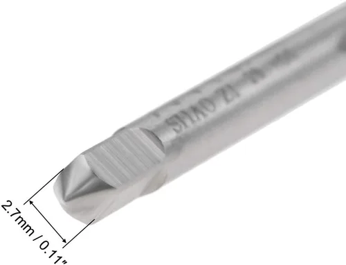 Vista 4 de uxcell Macho de la máquina #6-40 UNF Rosca 2B Clase 3 Flautas Tornillo de acero de alta velocidad roscado herramienta de roscado 2pcs