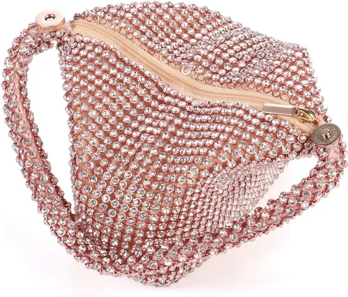 Vista 8 de Bolso de mano para mujer, diseño triangular, para boda, fiesta
