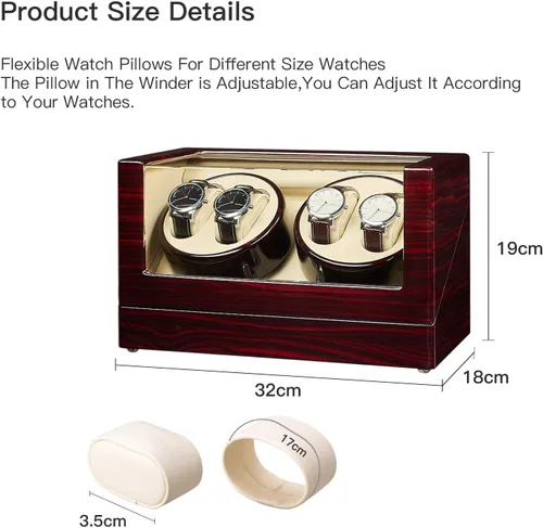 Vista 7 de JQUEEN Bobinadora de reloj con motores silenciosos