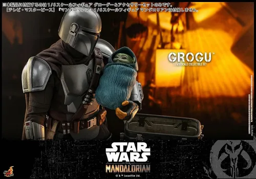 Vista 8 de TV Masterpiece Mandalorian Grogoo y juego de accesorios 1/6 escala figura