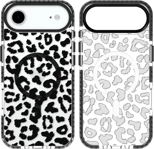 Vista 37 de SAKUULO Funda magnética para iPhone 11 Pro Max [Compatible con MagSafe] Patrón de Estampado de Leopardo Gris Claro Funda de Carga Inalámbrica