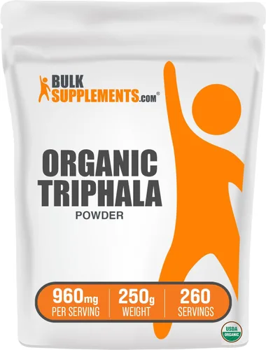 Vista 7 de BulkSupplements. com Polvo orgánico Triphala - Haritaki en polvo, suplemento ayurvédico - Sin gluten, 960 mg por porción, 100 g (3.5 oz)