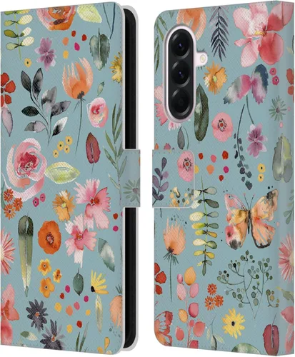 Vista 228 de Head Case Designs Officially Licensed Ninola Butterfly Nature Spring Floral Leather Wallet Case Compatible with Samsung Galaxy A07 4G
