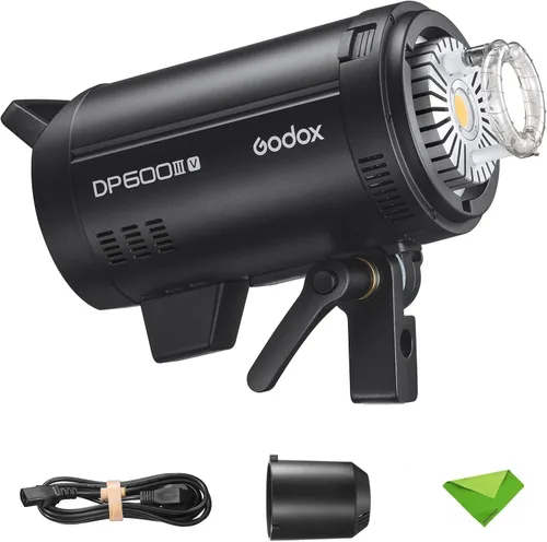 Vista 10 de Godox MS300V 300Ws GN58 Compact Studio Strobe Flash Bowens Mount Monolight Negro