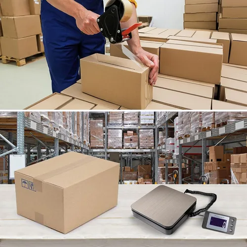 Vista 7 de Fuzion Báscula Digital de Envío de 88 lb × 0.1 oz, Báscula Postal de Acero Inoxidable Duradera con Tara, 4 Modos de Pesaje, Báscula de Envío