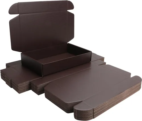 Vista 10 de Cajas de embalaje de envío pequeñas negras KAXILU 20 piezas Cajas de envío L6xW6xH2 pulgadas Adecuadas para embalaje de comercio electrónico
