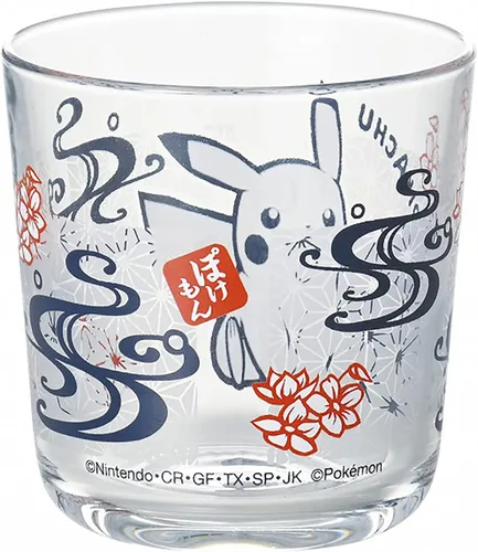 Vista 2 de Kaneshotouki 140161 Pokemon Pikachu - Vaso de vidrio, 3.1 pulgadas (3.1 in), corte de imagen táctil