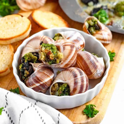 Vista 4 de Escargots - 72 piezas de caracoles orgánicos Helix Borgoña - "Land Lobster" 1.76 lbs (800 gramos)