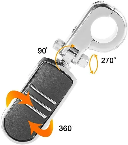 Vista 3 de Green-L Estriberas universales para motocicleta de 1 1/4 pulgadas con abrazadera P para Harley Sportster Softail Dyna Touring Road King Street Glide