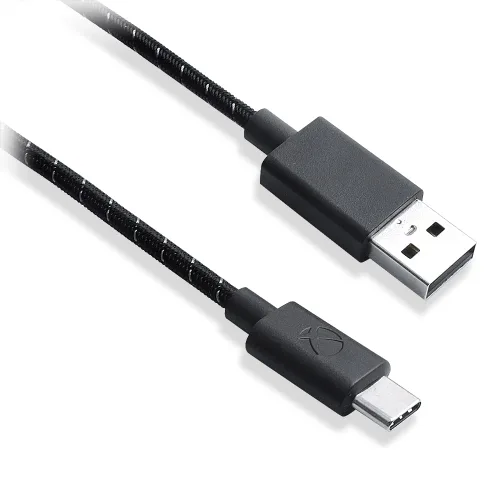 Vista 5 de HUYUN Cable de carga USB tipo C trenzado duradero de 8.9 ft de 9 pies compatible con Xbox One Elite Series 2 Controller Switch Pro PS5