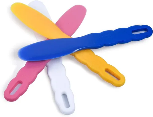 Vista 4 de Juego de 6 cuencos de silicona de mezcla de goma flexible con espátulas para alginato yeso material de impresión