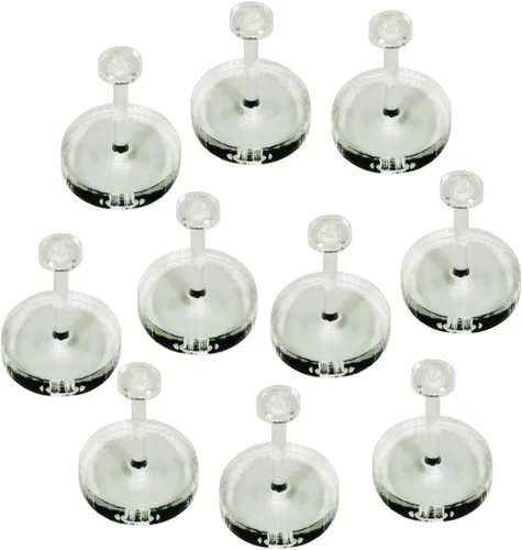 Vista 6 de Kit de soporte de vuelo circular de 1.063 in Compatible con Star Wars: Legion 0.059 in transparente con clavija de 1.25 pulgadas Paquete de 10