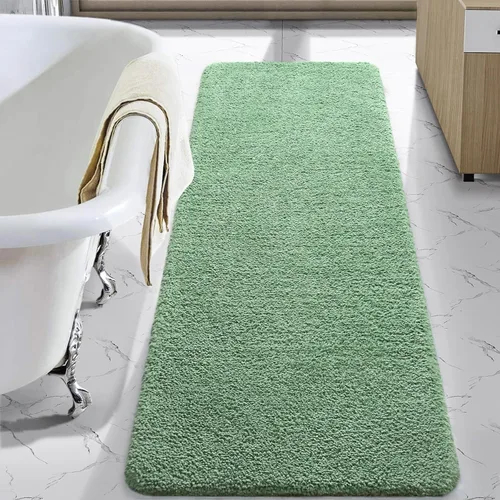 Vista 43 de LOCHAS Alfombra de baño de microfibra antideslizante de 36 x 24 pulgadas Gris