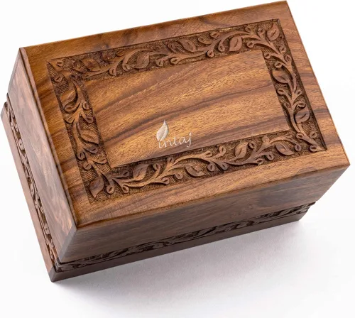 Vista 15 de Urna de cremación para cenizas humanas, adulto, hombre y mujer, caja de madera del árbol de la vida, urna para cenizas – Urna funeraria decorativa
