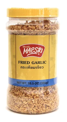 Vista 5 de Maesri - Paquete combinado de chalota frita y ajo frito, ingrediente y guarnición ampliamente utilizado en la cocina asiática, tarro de 7 onzas