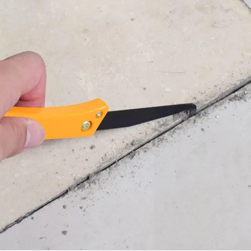 Vista 5 de 6 herramientas para juntas de azulejos, herramienta para quitar lechada, 6 sierras de lechada con hojas de cuchillo de lechada, kit de herramientas