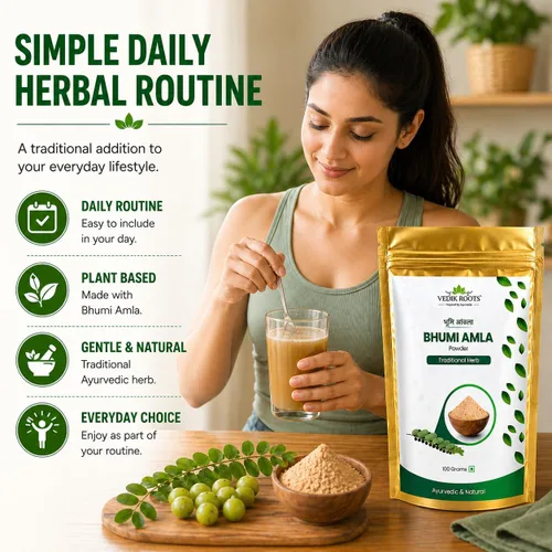 Vista 6 de Polvo orgánico Bhumi Amla – Rico en Vitamina C Antioxidante – Apoya la función inmune saludable 3.53 oz (paquete de 1)
