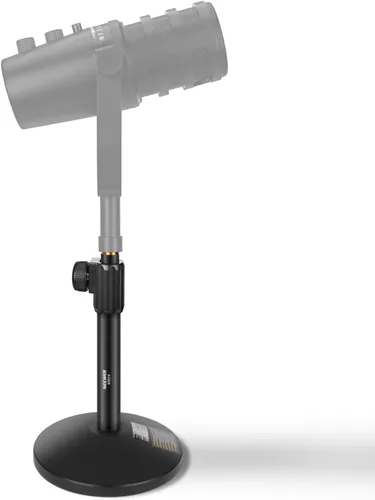 Vista 12 de NEEWER Soporte de micrófono de escritorio, soporte de micrófono de mesa ajustable con clip y adaptador de 3/8 a 5/8 pulgadas compatible con Blue